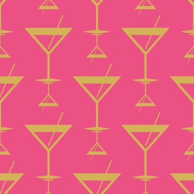 Tropik kokteyller renkli seamless modeli