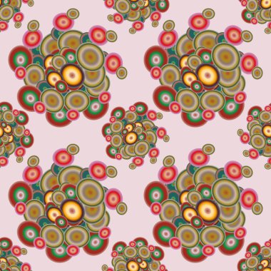 Daireler, arka plan ile geometrik seamless modeli