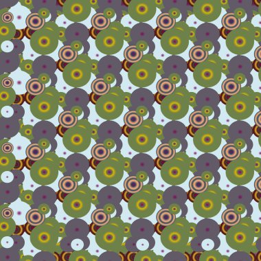 Soyut geometrik renkli seamless modeli daireler, arka plan ile