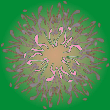 Yeni simetrik soyut mandala. Duvar kağıdı, desen dolgularını, web sayfaları, yüzey dokuları için dekoratif nesne-ebilmek var olmak kullanılmış.