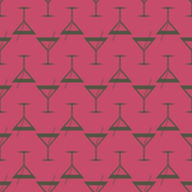 Tropik kokteyller renkli seamless modeli