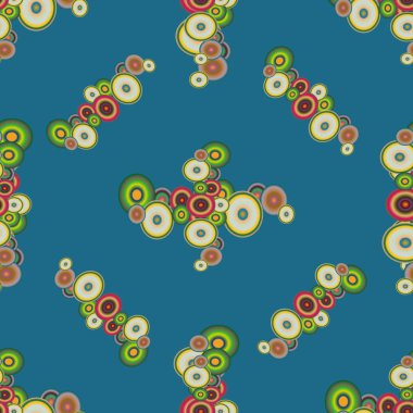 Soyut geometrik renkli seamless modeli daireler ile