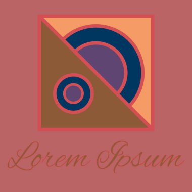 Geometrik çizgi logo. Tasarımınız için benzersiz doğrusal rozeti. Geometrik soyut şablon kavram simgesi.