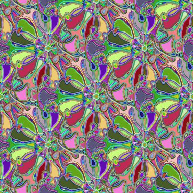 Soyut kaleydoskop renkli Dikişsiz desen arka planı için. 