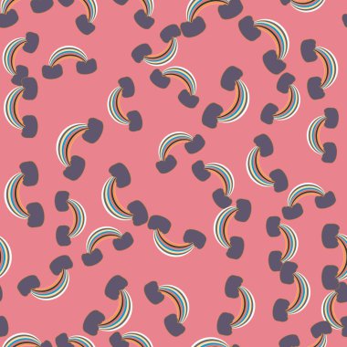 Gökkuşağı seamless modeli. Gökkuşağı Dizayn Tekstil, iç tasarım, keten, vb için. Şirin soyut çocuklar arka plan.