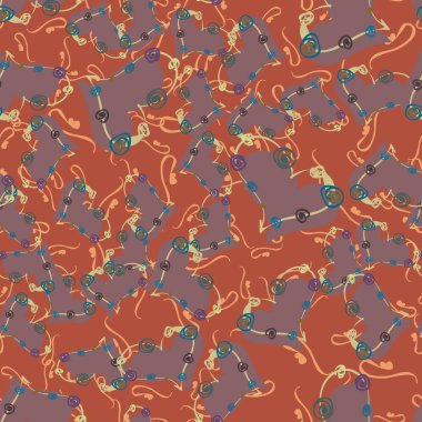 Soyut kalpler Dikişsiz desen arka planı için. 