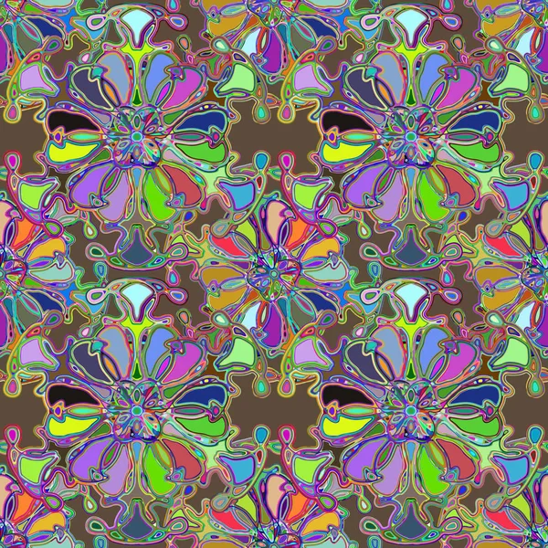 Soyut kaleydoskop renkli Dikişsiz desen arka planı için. 