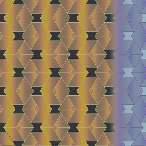 Memphis Stil Abstrakten Hintergrund Geometrisches Nahtloses Muster — Stockvektor