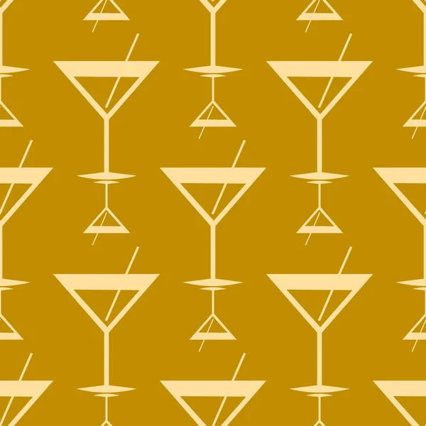 Tropische Cocktails Kleurrijke Naadloze Patroon — Stockvector