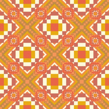 Geometrik etnik desen sorunsuz tasarım arka plan veya duvar kağıdı için