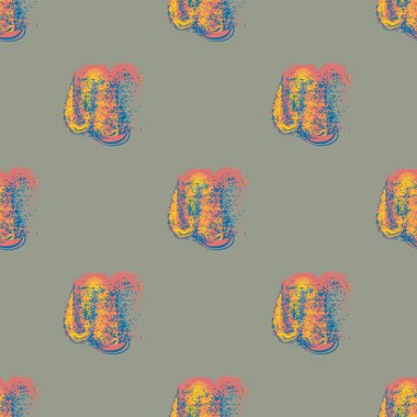 Bulutlar Dikişsiz desen şeklinde suluboya soyut leke.