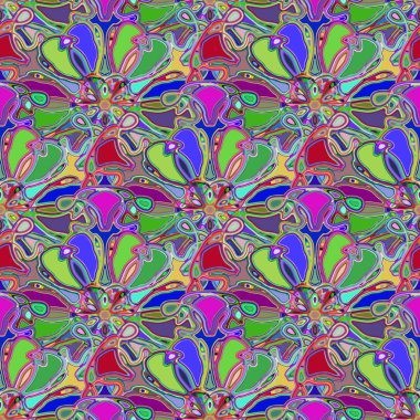 Soyut kaleydoskop renkli Dikişsiz desen arka planı için. 