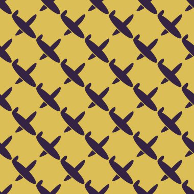 Uçakların, vektör çizim seamless modeli