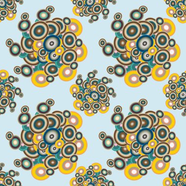 Daireler, arka plan ile geometrik seamless modeli