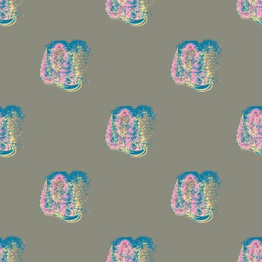 Bulutlar Dikişsiz desen şeklinde suluboya soyut leke.