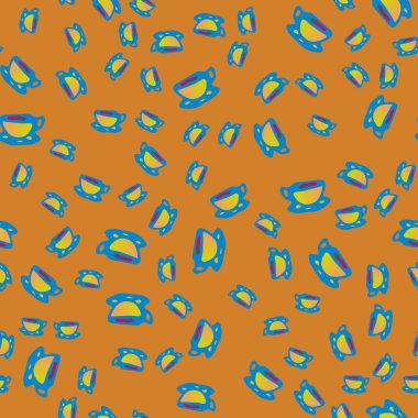 Kahve ya da çay Dikişsiz desen bardak.