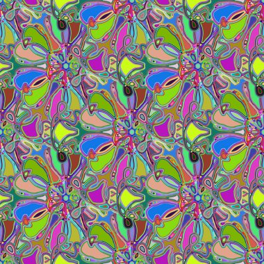 Soyut kaleydoskop renkli Dikişsiz desen arka planı için. 