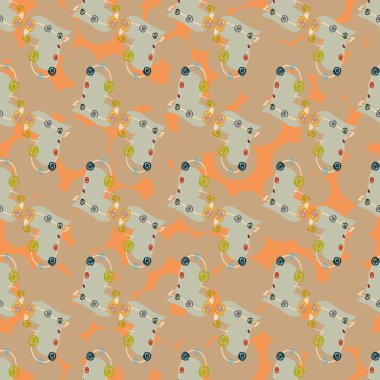 Soyut kalpler Dikişsiz desen arka planı için. 