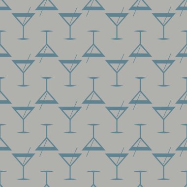 Tropik kokteyller renkli seamless modeli