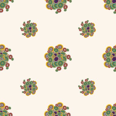 Daireler, arka plan ile soyut seamless modeli