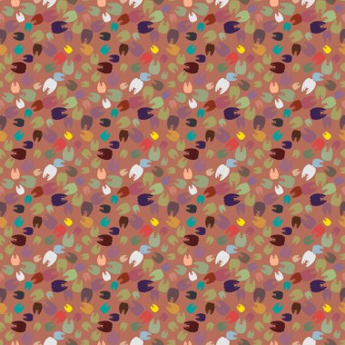 Çok renkli diş parlak Dikişsiz desen arka planı için.