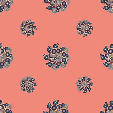 Daireler, arka plan ile soyut seamless modeli