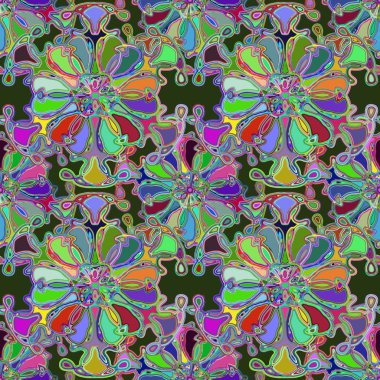 Soyut kaleydoskop renkli Dikişsiz desen arka planı için. 