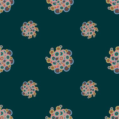 Daireler, arka plan ile soyut seamless modeli