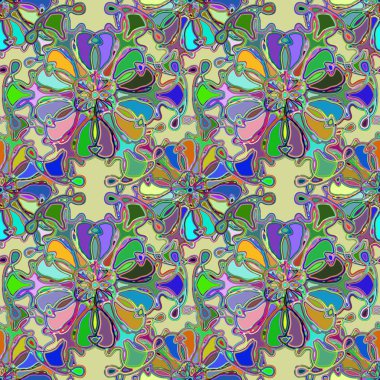 Soyut kaleydoskop renkli Dikişsiz desen arka planı için. 