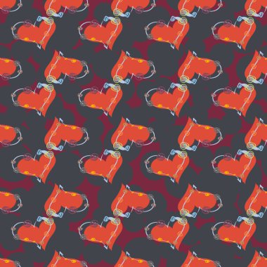 Soyut kalpler Dikişsiz desen arka planı için. 