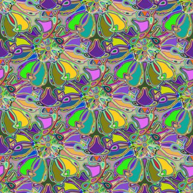 Soyut kaleydoskop renkli Dikişsiz desen arka planı için. 