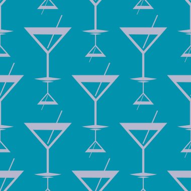 Tropik kokteyller renkli seamless modeli