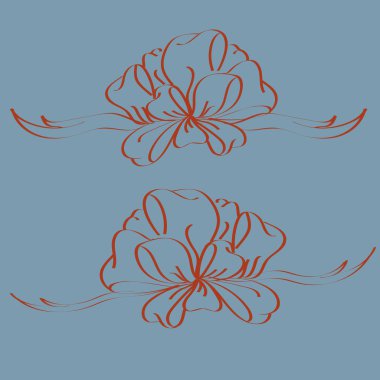 Set çekilmiş yay izole el renk arka plan üzerinde.