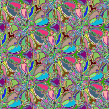 Soyut kaleydoskop renkli Dikişsiz desen arka planı için. 