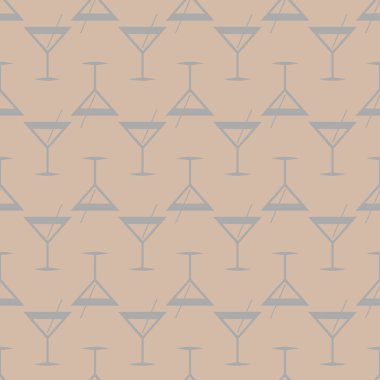 Tropik kokteyller renkli seamless modeli