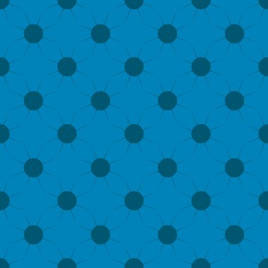 Çok renkli basit geometrik güneş ile Seamless modeli.