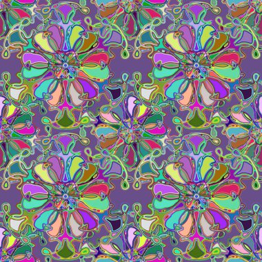 Soyut kaleydoskop renkli Dikişsiz desen arka planı için. 