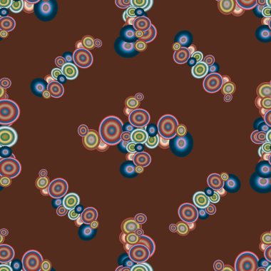 Soyut geometrik renkli seamless modeli daireler ile