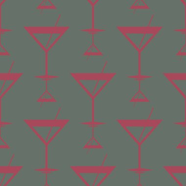 Tropik kokteyller renkli seamless modeli