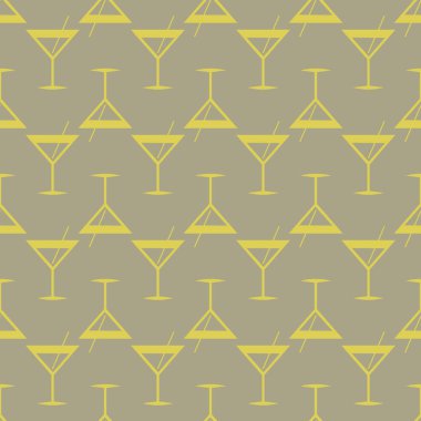 Tropik kokteyller renkli seamless modeli