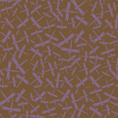 Dekoratif renkli seamless modeli yusufçuk, vektör çizim ile     