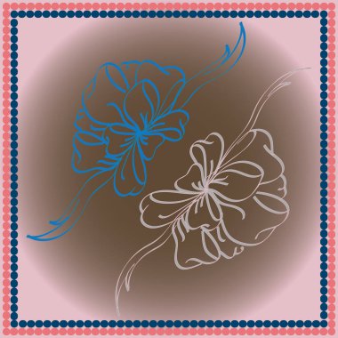 Set çekilmiş yay izole el renk arka plan üzerinde.