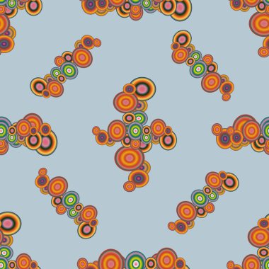 Soyut geometrik renkli seamless modeli daireler ile