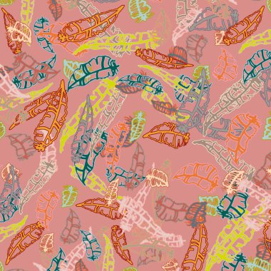 Tüyler, vektör çizim ile zemin 