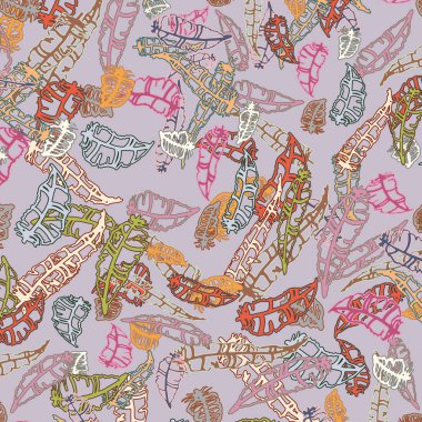 Tüyler, vektör çizim ile zemin 