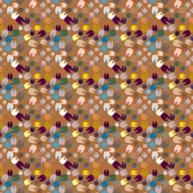 Çok renkli diş parlak Dikişsiz desen arka planı için.