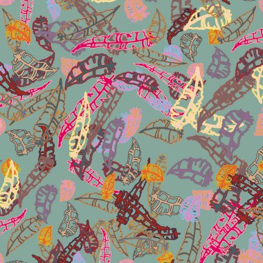 Tüyler, vektör çizim ile zemin 