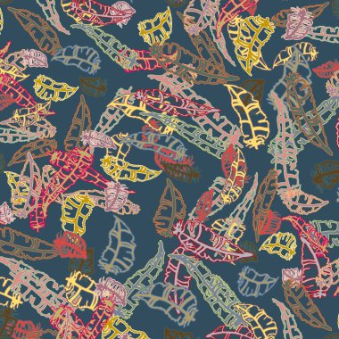 Tüyler, vektör çizim ile zemin 