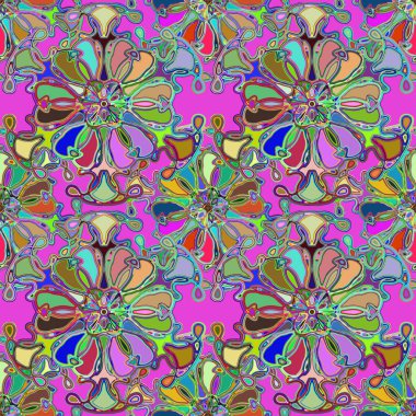 Soyut kaleydoskop renkli Dikişsiz desen arka planı için. 