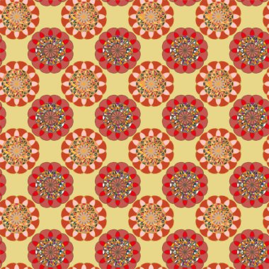  soyut çiçek geometrik Dikişsiz desen arka planı için